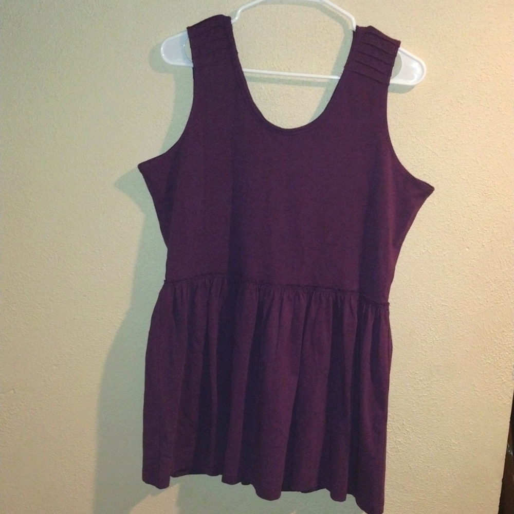 NWT Purple Babydoll Cotton Blend Matilda Jane Tank XL